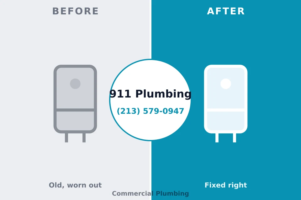 Before and after: plumbing repair Valley Center, KS